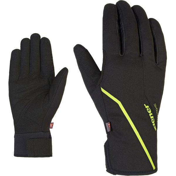 Rękawiczki softshell Ziener Ultimo PR. Czarne rękawiczki Ziener, bez wzorów, z materiału. Za 113.29 zł.