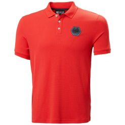 Polo Helly Hansen Race. Czerwone koszulki polo Helly Hansen, m, bez wzorów, bez kołnierzyka, bez ramiączek. Za 350.50 zł.
