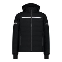 Kurtka narciarska z kapturem i zamkiem CMP. Czarne kurtki narciarskie i snowboardowe CMP, m, bez wzorów, narciarskie. W wyprzedaży za 1,025.00 zł.