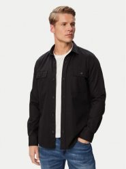 BOSS Koszula H-Rob-Sp-2P-263 50567050 Czarny Regular Fit. Czarne koszule Boss, m, bez wzorów, z bawełny, bez kołnierzyka, bez ramiączek. Za 599.99 zł.