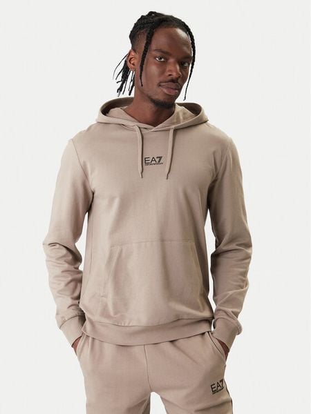 EA7 Emporio Armani Bluza 8NPM32 PJVRZ U6167 Beżowy Regular Fit. Brązowe bluzy EA7 Emporio Armani, m, bez wzorów, z bawełny, bez kaptura. Za 459.99 zł.