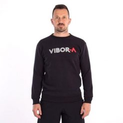 Sweatshirt Vibor-a Assassin 24267. Czarne bluzy VIBORA, bez wzorów, bez kaptura. Za 213.99 zł.