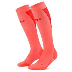Męskie długie skarpety kompresyjne sportowe Core Ultralight CEP. Brązowe skarpety CEP, bez wzorów, z elastanu. Za 229.00 zł.