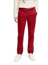 Scotch & Soda Spodnie chino w kolorze czerwonym rozmiar: W30/L32. Czerwone eleganckie spodnie Scotch & Soda, l, z bawełny. Za 136.13 zł.