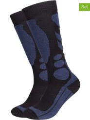 Camano Podkolanówki (2 pary) w kolorze czarno-granatowym rozmiar: 39-42. Czarne skarpety camano, bez wzorów. Za 63.95 zł.