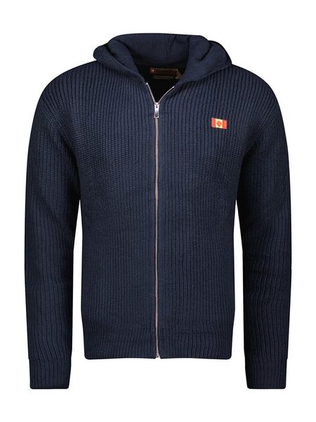 Canadian Peak Kardigan w kolorze granatowym rozmiar: XXL. Niebieskie swetry rozpinane Canadian Peak, xxl, bez wzorów, ze splotem, bez kołnierzyka, bez ramiączek. Za 117.73 zł.