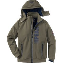 Kurtka softshell Regular Fit bonprix ciemnooliwkowy. Kurtki marki bonprix. Za 124.99 zł.