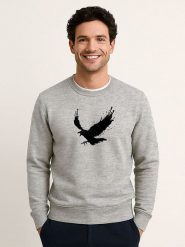 WOOOP Bluza w kolorze szarym rozmiar: L. Szare bluzy Wooop, l, bez wzorów, z bawełny, bez kaptura. Za 100.99 zł.