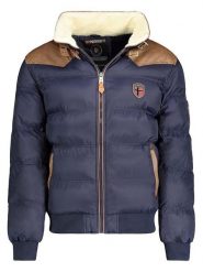 Geographical Norway Kurtka pikowana "Abramovitch" w kolorze granatowym rozmiar: 3XL. Niebieskie kurtki Geographical Norway, xl, z aplikacjami, bez kaptura. Za 145.94 zł.