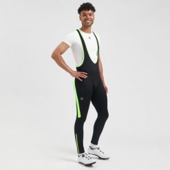 Spodnie rowerowe męskie Rogelli Core Colored na szelkach. Czarne spodenki rowerowe Rogelli, l, bez wzorów, z elastanu, na fitness i siłownię. Za 324.00 zł.
