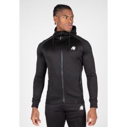 Bluza fitness męska Gorilla Wear Sullivan Track Jacket. Czarne bluzy GORILLA WEAR, m, bez wzorów, bez kaptura. Za 309.00 zł.