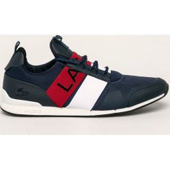 Lacoste - Buty Manerva Elite. Niebieskie buty sportowe casual LACOSTE, bez wzorów, z gumy, bez zapięcia. Za 569.90 zł.