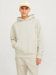 Jack & Jones Bluza "Eurban" w kolorze kremowym rozmiar: L. Brązowe bluzy Jack & Jones, l, bez wzorów, z kapturem. Za 126.95 zł.