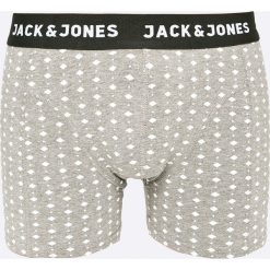 Jack & Jones - Bokserki Trunks. Szare bokserki marki Jack & Jones, z bawełny. W wyprzedaży za 24.90 zł.
