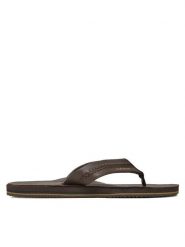 Quiksilver Japonki AQYL101302 Brązowy. Brązowe japonki Quiksilver, bez wzorów, ze skóry. Za 319.99 zł.