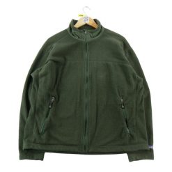 Kurtka polarowa męska Y2K Polartec zielona. Zielone kurtki Patagonia, l, bez wzorów, z polaru, bez kaptura. Za 249.96 zł.