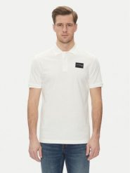Richmond X Polo UMP25170PO Biały Regular Fit. Białe koszulki polo RICHMOND X, m, bez wzorów, z bawełny, bez kołnierzyka, bez ramiączek. Za 319.99 zł.