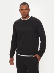 Guess Bluza New Adwin Z4YQ16 K9V31 Czarny Regular Fit. Czarne bluzy Guess, l, z aplikacjami, z bawełny, bez kaptura. Za 299.99 zł.