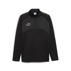 Męska treningowa kurtka na zimę KING z zamkiem 1/4 PUMA Black Gold. Czarne kurtki Puma, na zimę, l, bez wzorów, bez kaptura, do biegania. Za 219.00 zł.