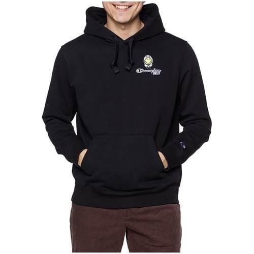 Bluza sportowa męska Champion X Smiley. Czarne bluzy z kapturem Champion, m, bez wzorów, z materiału, z kapturem. Za 351.35 zł.