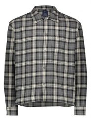 GAP Koszula w kolorze szaro-jasnożółtym rozmiar: XS. Szare koszule GAP, xs, bez wzorów, z bawełny, bez kołnierzyka, bez ramiączek. Za 91.34 zł.