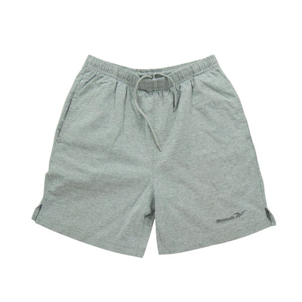 Second life - Męskie szare szorty - Stan dobry. Szare krótkie spodenki sportowe Reebok, l, bez wzorów, z materiału. Za 63.86 zł.