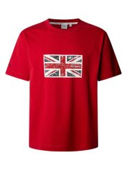 Pepe Jeans Koszulka "Union" w kolorze czerwonym rozmiar: M. Czerwone bezrękawniki Pepe Jeans, m, bez wzorów, z bawełny, bez kołnierzyka, bez ramiączek. Za 97.45 zł.
