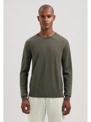 DSTREZZED Wełniany sweter w kolorze khaki rozmiar: XL. Brązowe swetry nierozpinane Dstrezzed, xl, bez wzorów, z wełny, bez kołnierzyka, bez ramiączek. Za 228.38 zł.