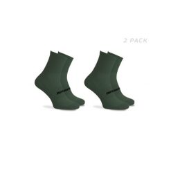 Skarpetki rowerowe unisex Rogelli Essential 2 pary. Zielone skarpety Rogelli, bez wzorów, z elastanu. Za 50.00 zł.