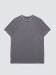 Koszulka męska w drobne paski granatowa Fredriser 403. Niebieskie t-shirty BIG STAR, l, z aplikacjami, z dzianiny, bez kołnierzyka, bez ramiączek. Za 99.99 zł.