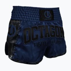 Spodenki treningowe Octagon Kickboxing/Muay Thai Legion Fight Legion Premium. Niebieskie krótkie spodenki sportowe OCTAGON, s, bez wzorów, z materiału. Za 159.99 zł.