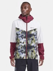 Craft Kurtka funkcyjna "ADV Offroad Hydro" w kolorze ciemnoczerwono-białym ze wzorem rozmiar: L. Białe kurtki outdoor i hardshell Craft, l, bez wzorów, bez kaptura. Za 304.99 zł.
