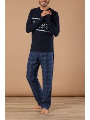 Maryplaid Piżama w kolorze granatowym rozmiar: L. Niebieskie piżamy maryplaid, l, bez wzorów, bez ramiączek. Za 143.56 zł.