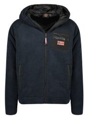 Geographical Norway Kurtka polarowa w kolorze granatowym rozmiar: L. Niebieskie kurtki Geographical Norway, l, bez wzorów, z polaru, bez kaptura. Za 177.10 zł.