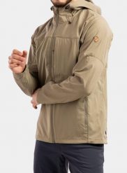Kurtka przeciwwiatrowa męska Fjallraven Abisko Midsummer Jacket. Brązowe kurtki Fjällräven, na lato, m, bez wzorów, z bawełny, trekkingowe. Za 791.99 zł.