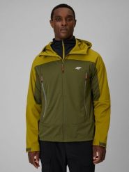 4F Kurtka softshell wiatroodporna membrana 8000 męska - khaki XL. Brązowe kurtki softshell 4F, l, bez wzorów, ze skóry, bez kaptura. Za 399.99 zł.