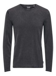 ONLY & SONS Sweter "Garson" w kolorze szarym rozmiar: XXL. Szare swetry nierozpinane Only & Sons, xxl, bez wzorów, bez kołnierzyka, bez ramiączek. Za 57.47 zł.
