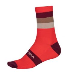 Endura Bandwidth Sock Pomegranate - skarpety kolarskie. Brązowe skarpety ENDURA, bez wzorów. Za 195.99 zł.