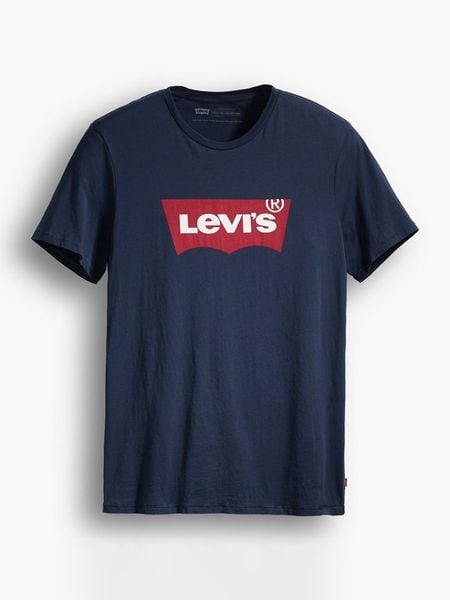 Levi´s Koszulka w kolorze granatowym rozmiar: S. Niebieskie bezrękawniki s, bez wzorów, z bawełny, bez kołnierzyka, bez ramiączek. Za 87.95 zł.