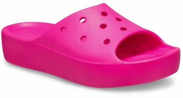 Klapki Dla Dorosłych Crocs Classic Platform Slide. Czerwone klapki Crocs, z materiału. Za 139.99 zł.