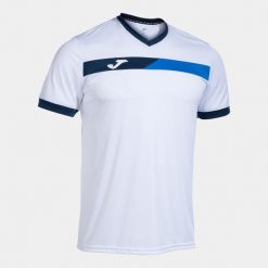 Jersey Joma. Białe t-shirty sportowe Joma, bez wzorów, z jersey, bez ramiączek, do piłki nożnej. Za 117.40 zł.