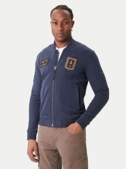Aeronautica Militare Bluza 252FE2071UF00669 Granatowy Regular Fit. Niebieskie bluzy Aeronautica Militare, m, bez wzorów, z bawełny, bez kaptura. Za 989.99 zł.