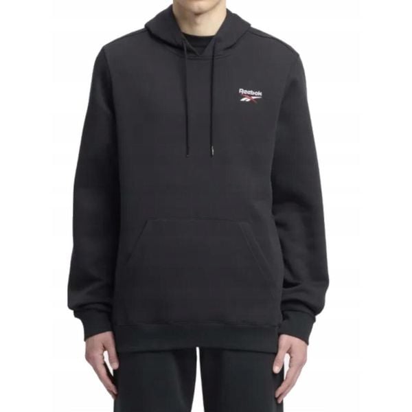 Bluza Męska Reebok Sportowa Czarna Bawełniana Z Kapturem. Czarne bluzy z kapturem Reebok, m, bez wzorów, z bawełny, z kapturem. Za 229.00 zł.