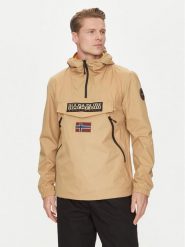 Napapijri Kurtka anorak Rainforest NP0A4HX6 Beżowy Regular Fit. Brązowe kurtki Napapijri, m, bez wzorów, z syntetyku, bez kaptura. Za 479.99 zł.