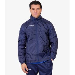 Niebieska kurtka przeciwdeszczowa Givova Rain Master. Niebieskie kurtki Givova, m, bez wzorów, z poliesteru, bez kaptura. Za 169.99 zł.
