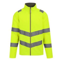 Męska 2warstwowa Kurtka Soft Shell Pro Contract Ablaze HiVis. Żółte kurtki Regatta, m, bez wzorów, z materiału, bez kaptura. Za 149.99 zł.