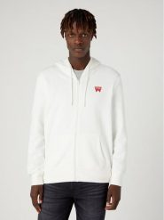 Wrangler Bluza W664HAW02 112330866 112330866 Biały Regular Fit. Białe bluzy Wrangler, m, bez wzorów, z bawełny, bez kaptura. Za 179.99 zł.