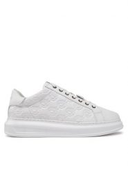 KARL LAGERFELD Sneakersy Kapri KL52523F Biały. Białe buty sportowe casual KARL LAGERFELD, bez wzorów, ze skóry, bez zapięcia. Za 659.99 zł.