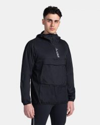 Męska lekka kurtka anorak Kilpi ANORI-M. Czarne kurtki Kilpi, m, bez wzorów, z materiału, bez kaptura. Za 422.05 zł.