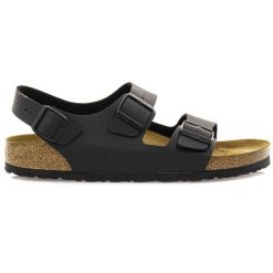 Sandały unisex Birkenstock Milano BS (0034793). Czarne sandały Birkenstock, bez zapięcia. W wyprzedaży za 359.99 zł.